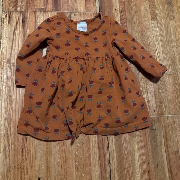 Hanna Andersson Floral Dress 75/12-18 Months Cotton - Picture 1 of 4